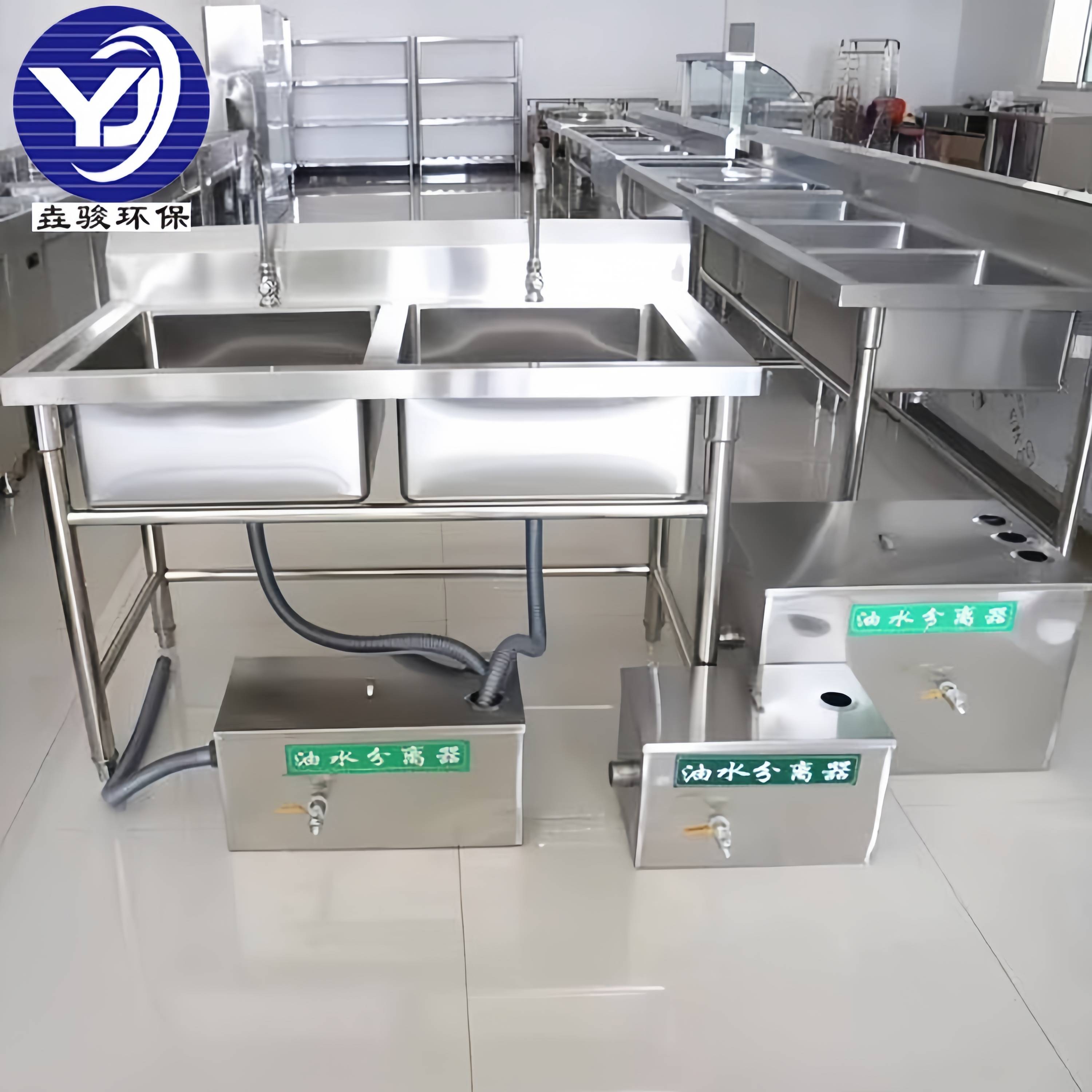 厨房隔油池成品图片详解!餐饮食堂3步选对不踩坑,安装维护看这篇