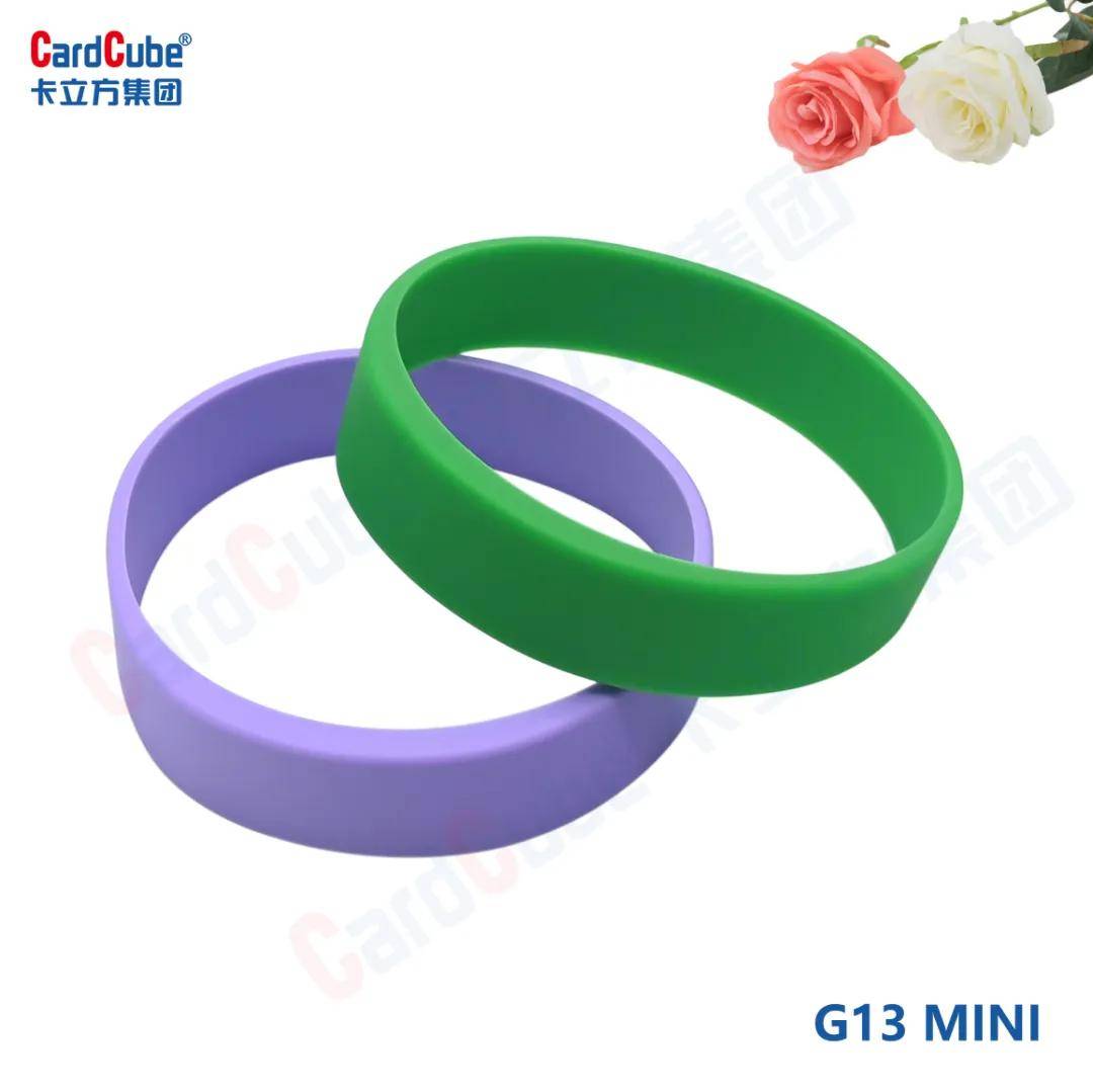 卡立方集团g13mini超薄硅胶腕带手环 超薄设计引领rfid腕带新潮流