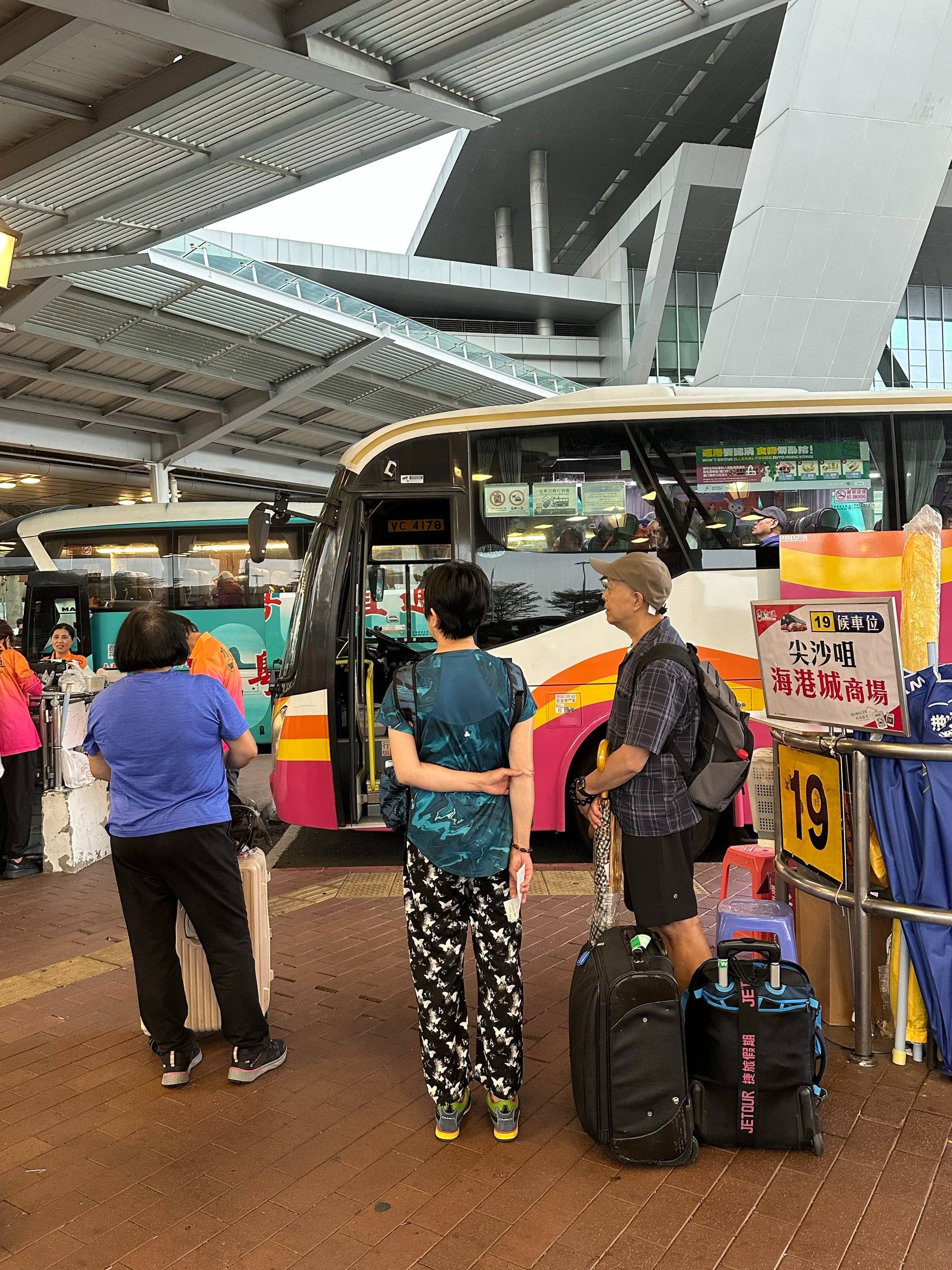 大陆前往香港巴士路线图