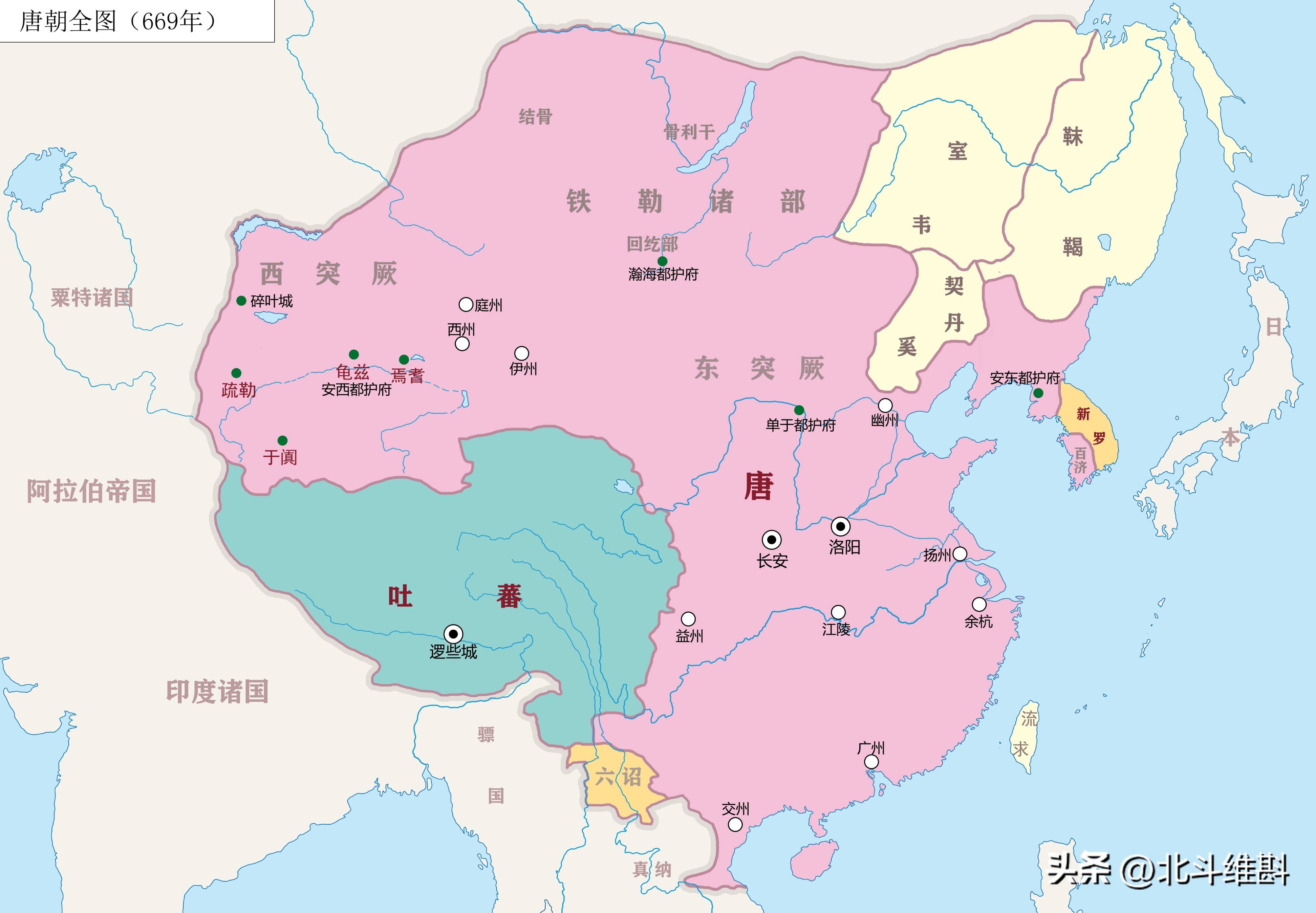 通过12张地图了解唐朝疆域的变迁