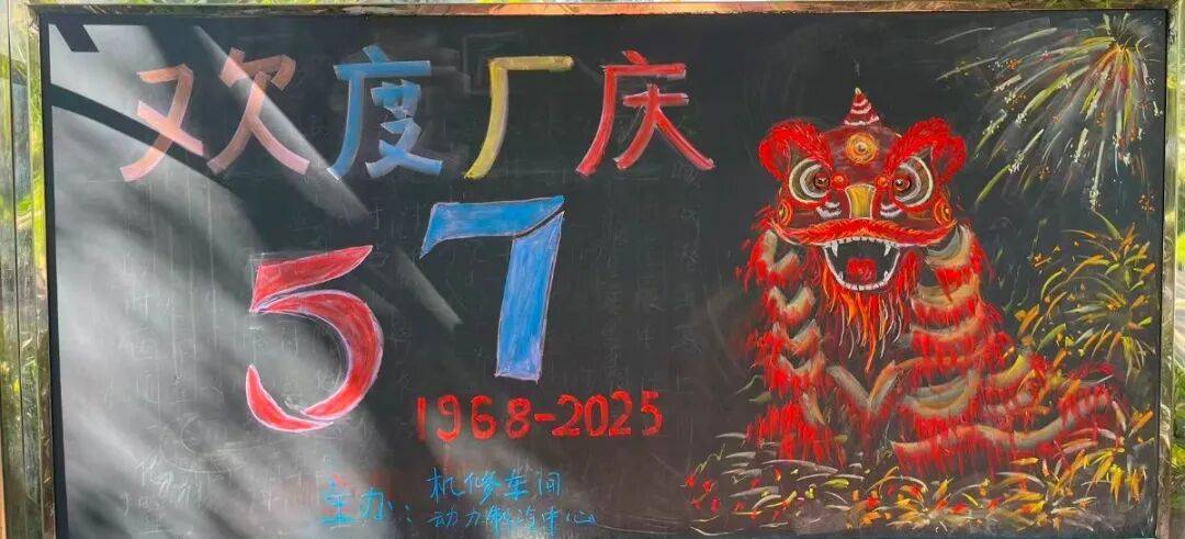 五十七年风雨路擘画未来正当时谨以这些充满生命力的板报致敬每一位