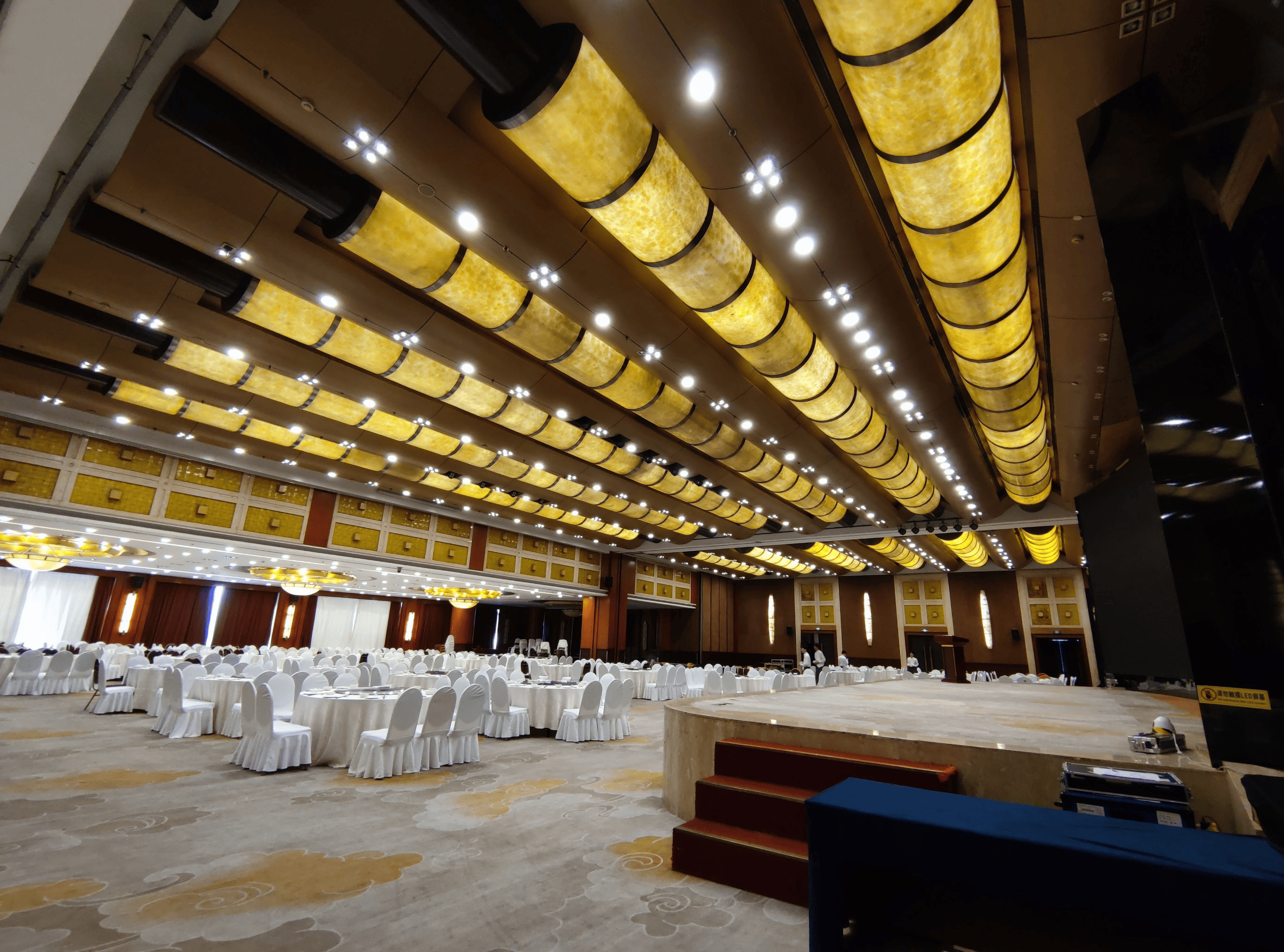 陕西宴会中心装修设计施工,宴会厅装修设计,酒店大堂设计