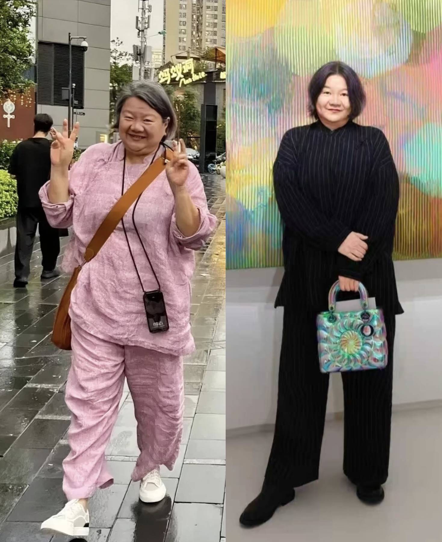 陈凯歌前妻洪晃罕晒近照!