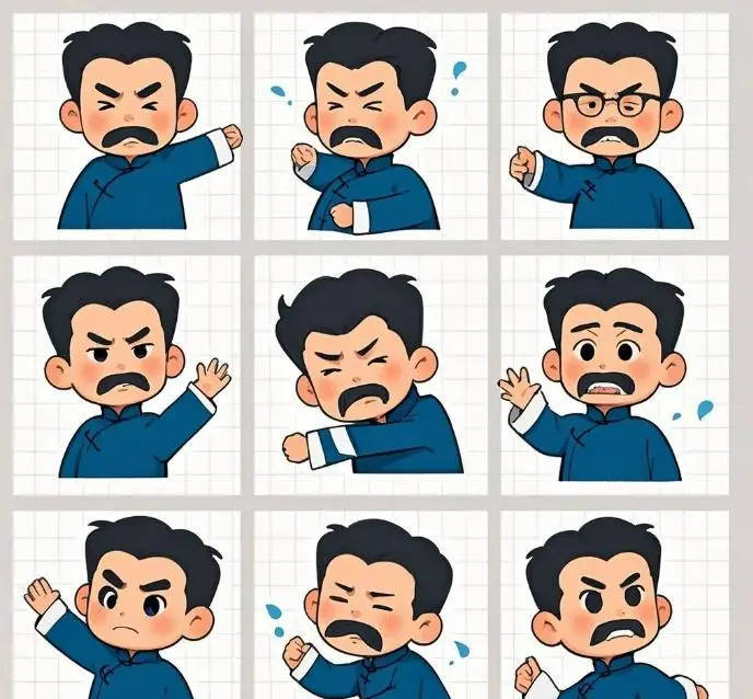 借助简单ai,我制作了我的第一套微信表情包