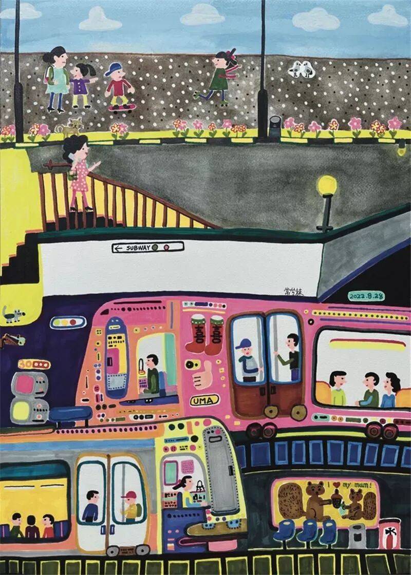 童心绘时代 美育润山:2025少儿美术作品展在福建南平启幕