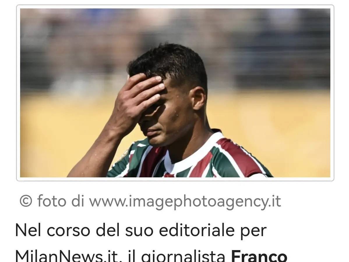 意甲知名记者：我理解阿莱格里拒绝蒂亚戈•席尔瓦的回归，他想得太多