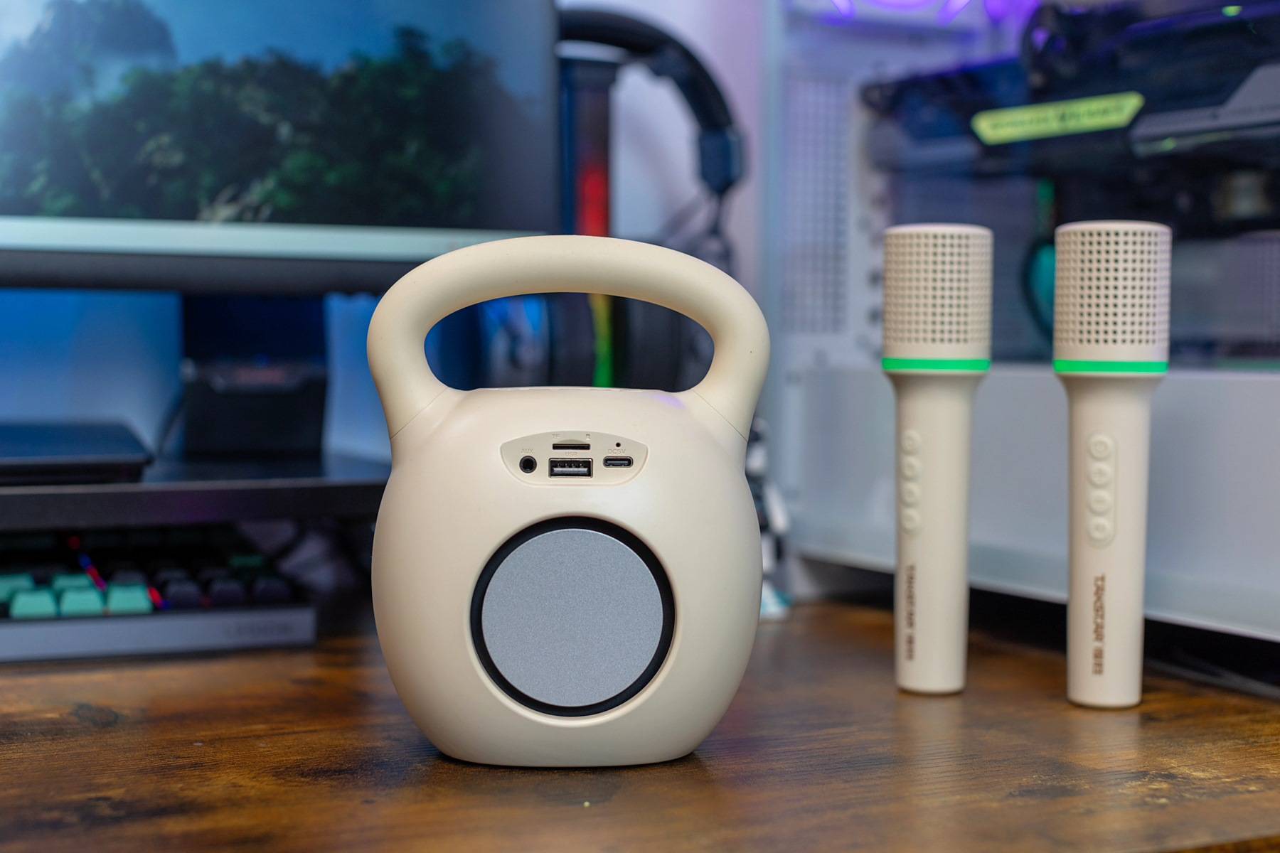 得胜H2小哑铃音箱，让孩子放下手机变身家庭歌唱家