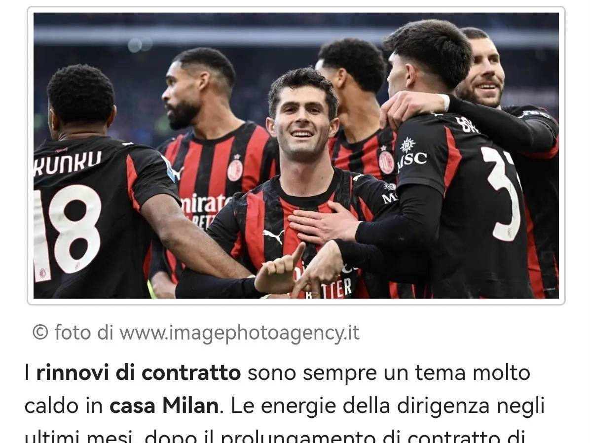 意甲媒体透露：米兰基本搞定迈尼昂后，下一个续约目标是普利西奇，薪资待遇也对标莱奥