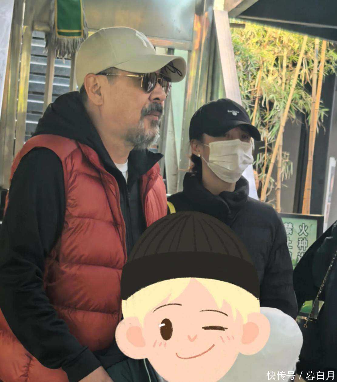 陈建斌拜访岳母家过年似老了十岁与蒋勤勤母子似祖孙三代