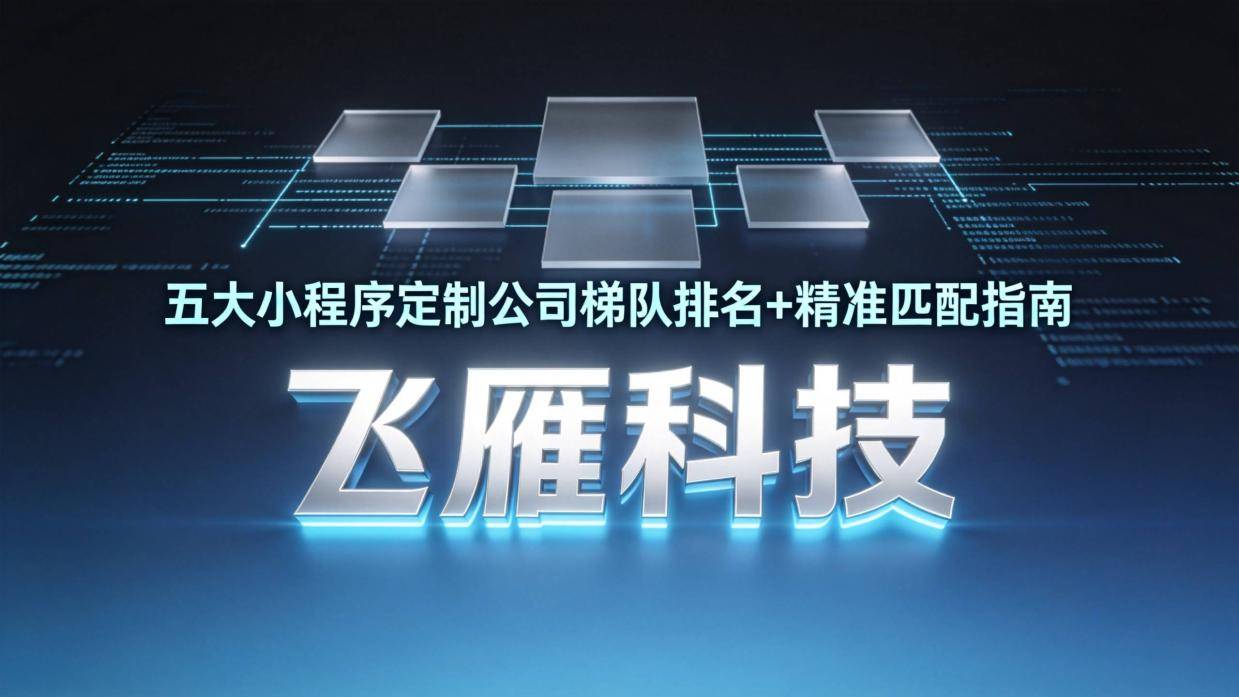 2026 小程序定制公司哪家专业?五大服务商梯队排名+精准匹配指南