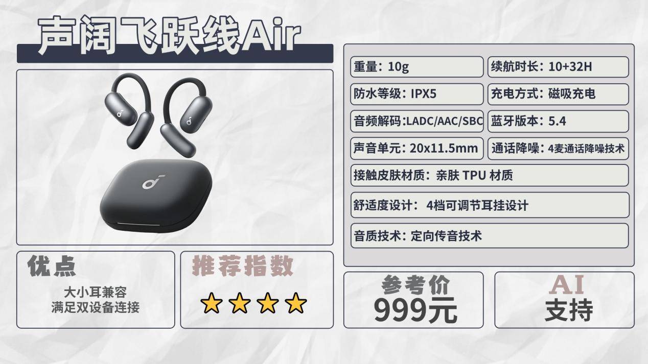 开放式耳机和入耳式耳机哪个好用?2026十款热门开放式耳机实测推荐