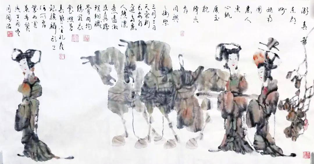 名家王阔海先生的新汉画艺术欣赏