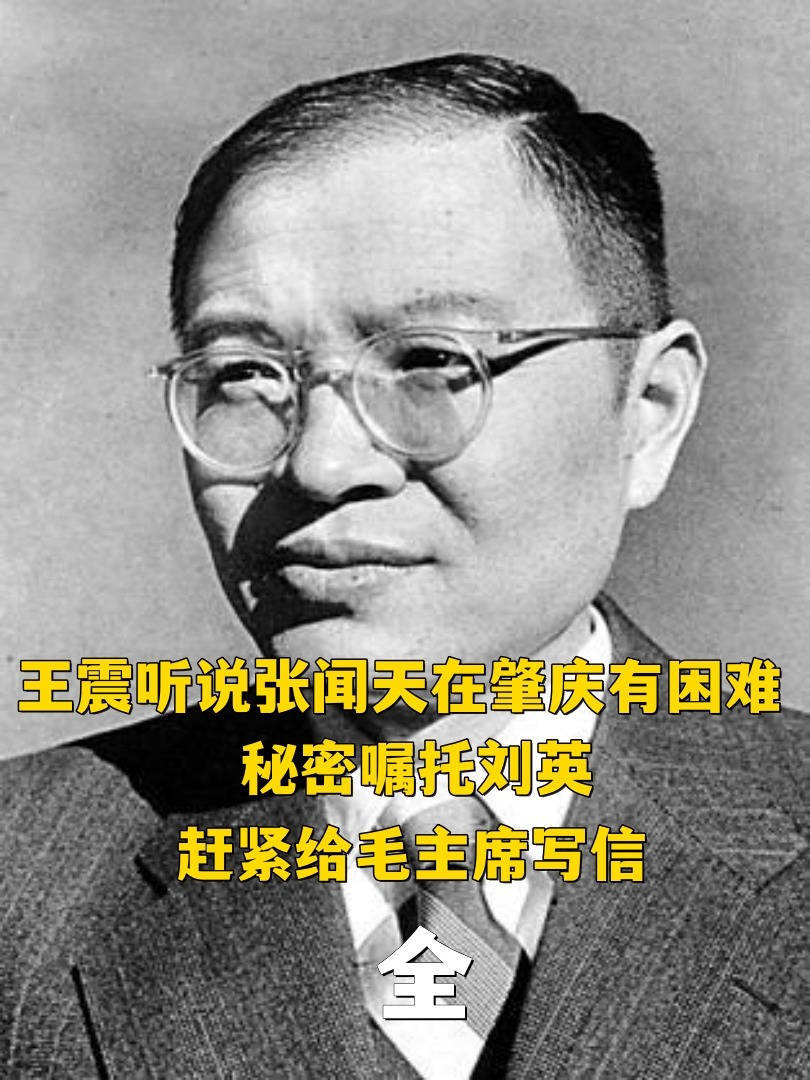 王震听说张闻天在肇庆有困难,秘密嘱托刘英:赶紧给毛主席写信