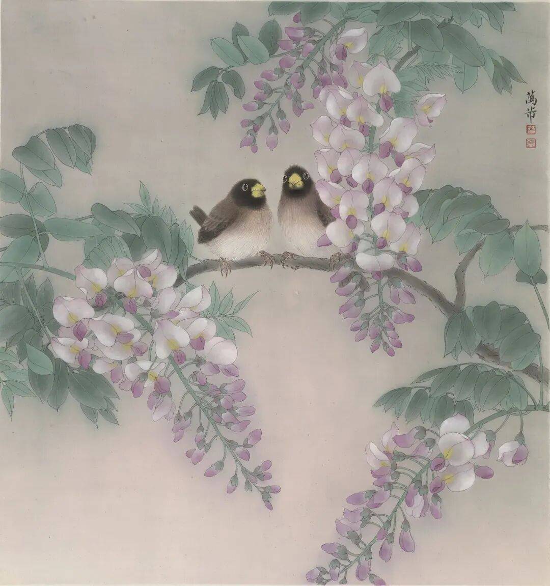 万芾花鸟世界中的二十四节气谷雨