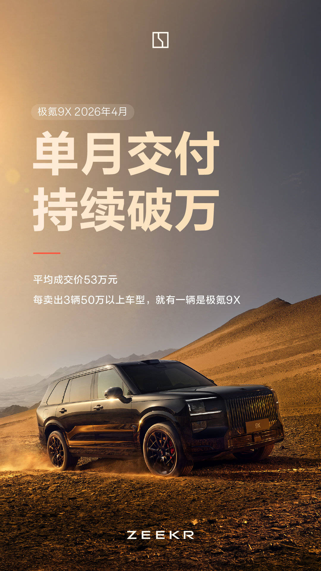 极氪4月交付量创历史新高，9X交付提速持续破万_搜狐汽车_搜狐网