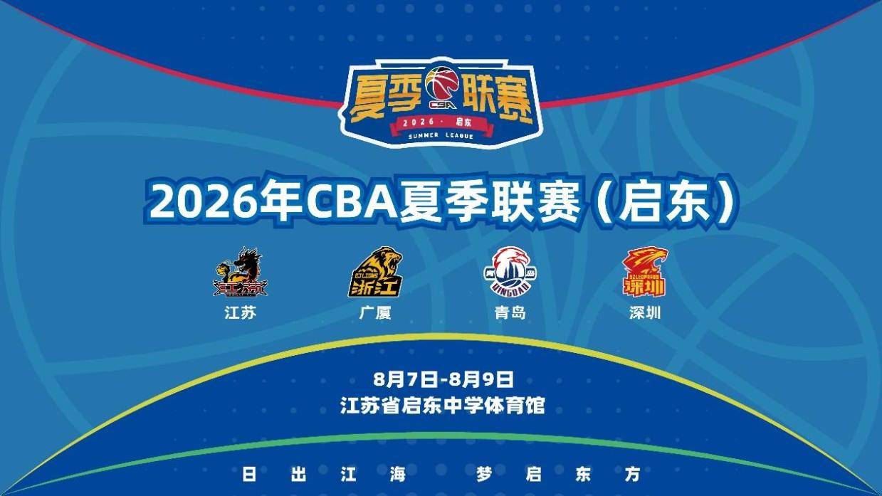 “篮”聚江海 共赴启东——2026年CBA夏季联赛（启东）8月开赛