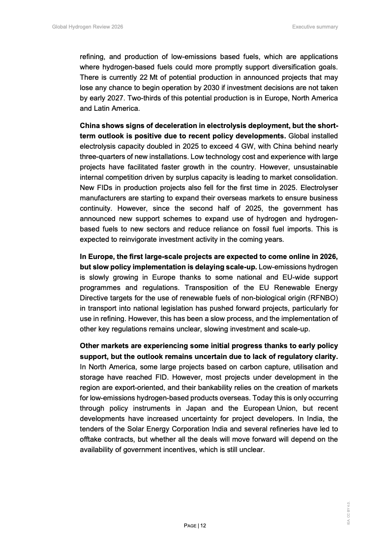 IEA:2026年全球氢能评估报告(图21) IEA:2026年全球氢能评估报告(图21)
