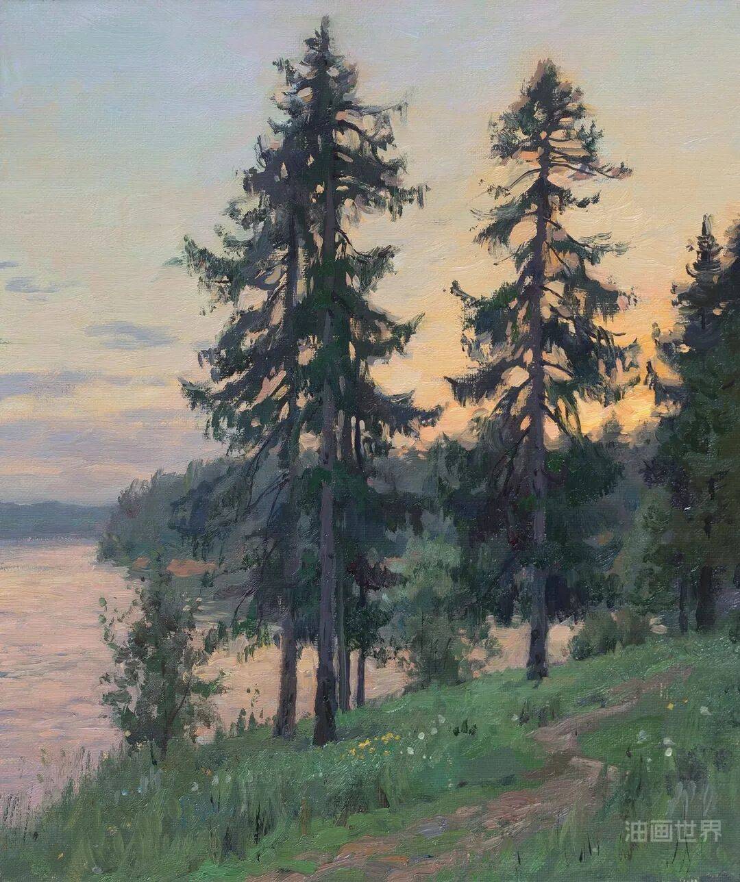 17幅 当代俄罗斯画家 布鲁西洛夫风景油画