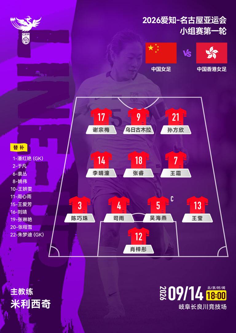 亚运会女足小组赛：中国女足 5-1 中国香港，王霜梅开二度主导比赛