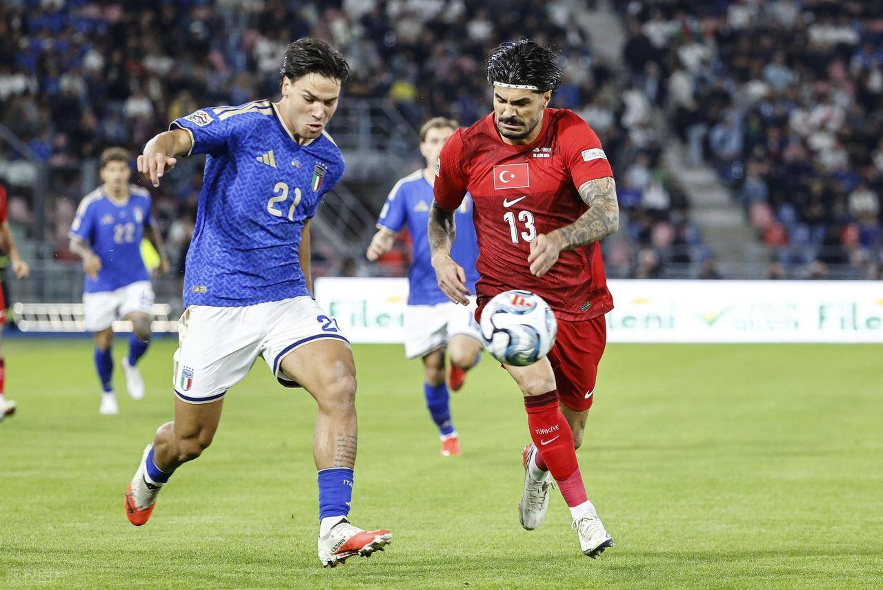 随着比分定格3-1，意大利连续3轮欧国联不败，土耳其惨遭4连败
