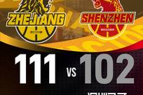 布朗46分胡金秋20+8 广厦击败深圳总比分1-0领先