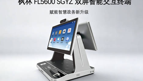 信创无纸化标杆｜枫林 FL5600SGYZ 双屏智能交互终端，赋能智慧政务新升级