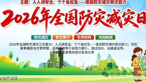 2026全国防灾减灾日高清横版竖版海报4套（编号57~68）