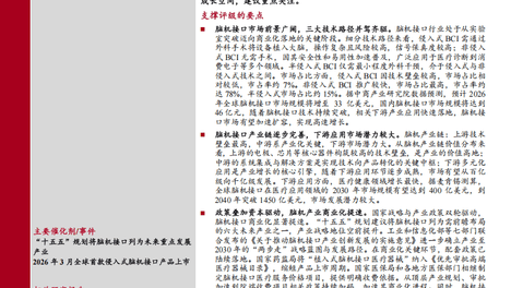 脑机接口行业深度报告：政策催化、技术突破、商业化落地，脑机行业迎三重共振