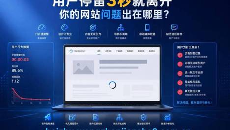 用户停留3秒就离开，你的网站问题出在哪里？