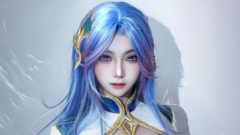 王秋儿cos来袭，颜值超高身材火辣，还有金发蓝发两种造型