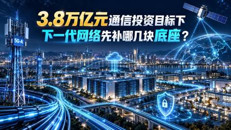 3.8万亿元通信投资目标下，下一代网络先补哪几块底座？