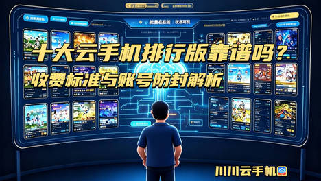 十大云手机排行版靠谱吗？收费标准与账号防封