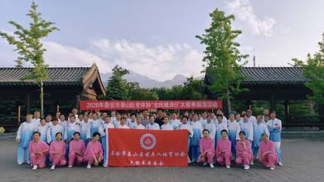 泰山区老体协 “全民健身日” 太极拳展演活动在岱庙北广场圆满举行
