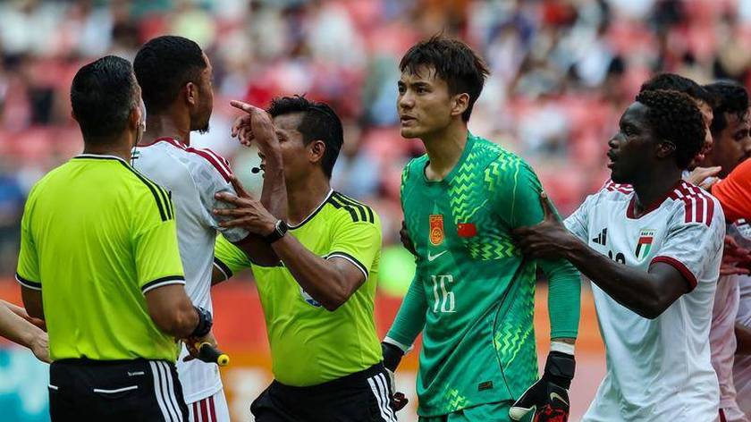 亚运-U23国足0-0阿联酋头名出线 双方爆冲突