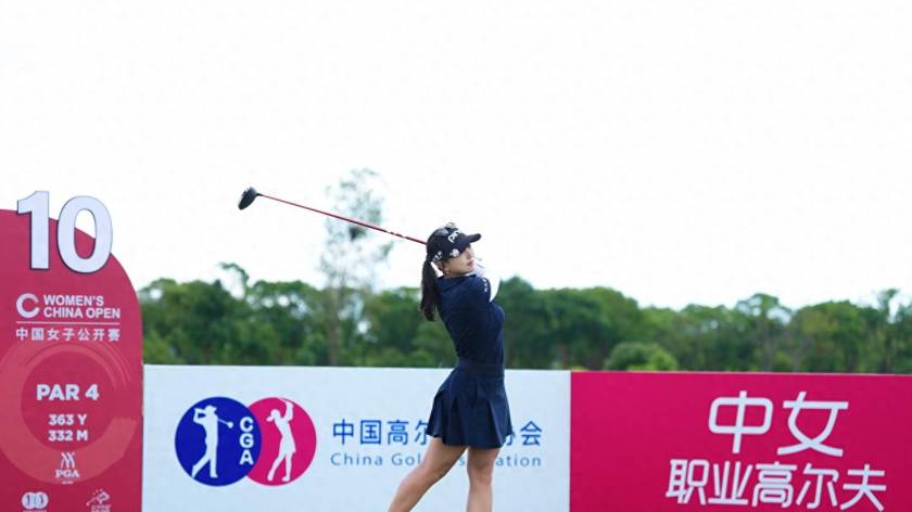 石昱莉领跑中国女子高尔夫球公开赛首轮