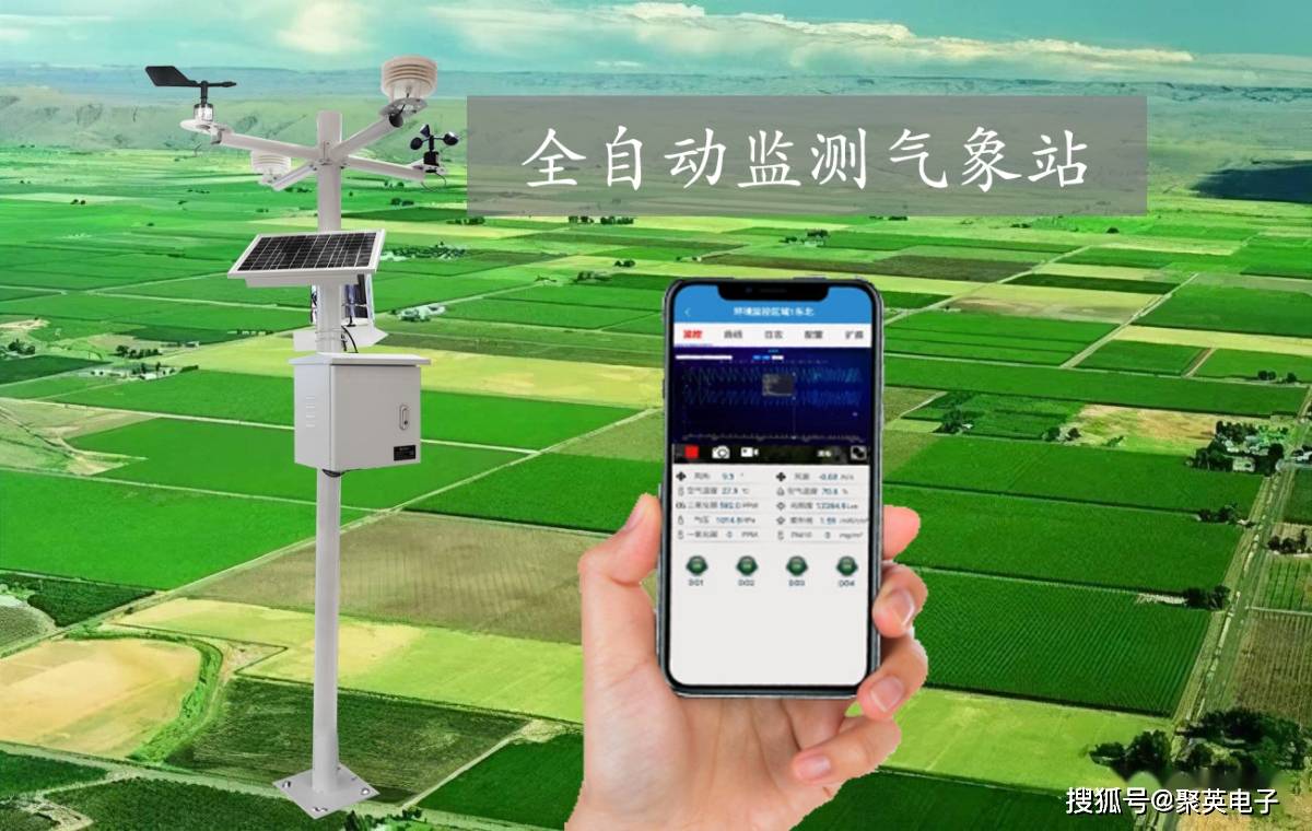 湿度传感器,风速/风向传感器,雨量传感器等,用于实时监测气象参数