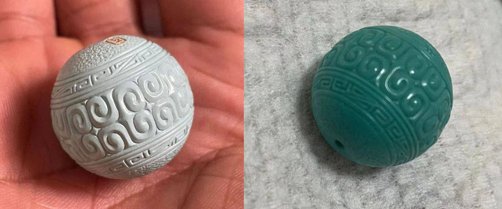 看看加色前的绿松石,你还会买吗?_瓷度_原矿_盘玩