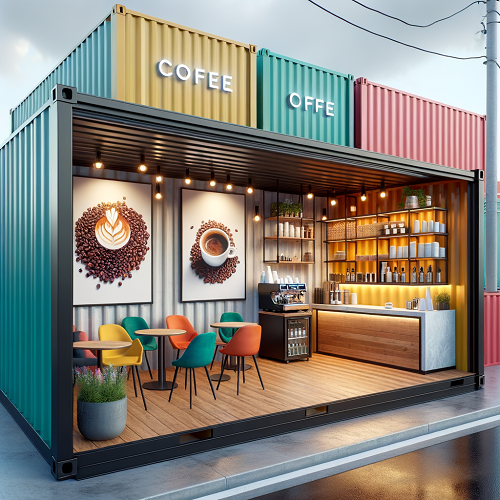 创意办公,集装箱咖啡屋:经济实惠的园区咖啡场所_进行_优势_灵活性