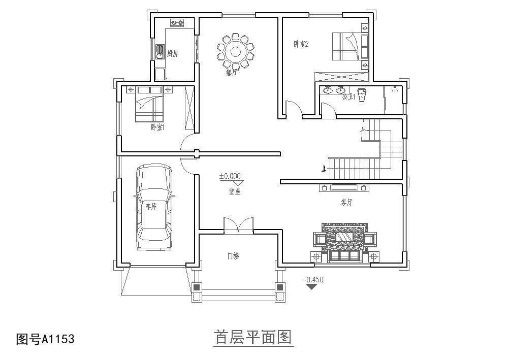 非常符合農村地區審美的歐式田園別墅住宅圖紙分享