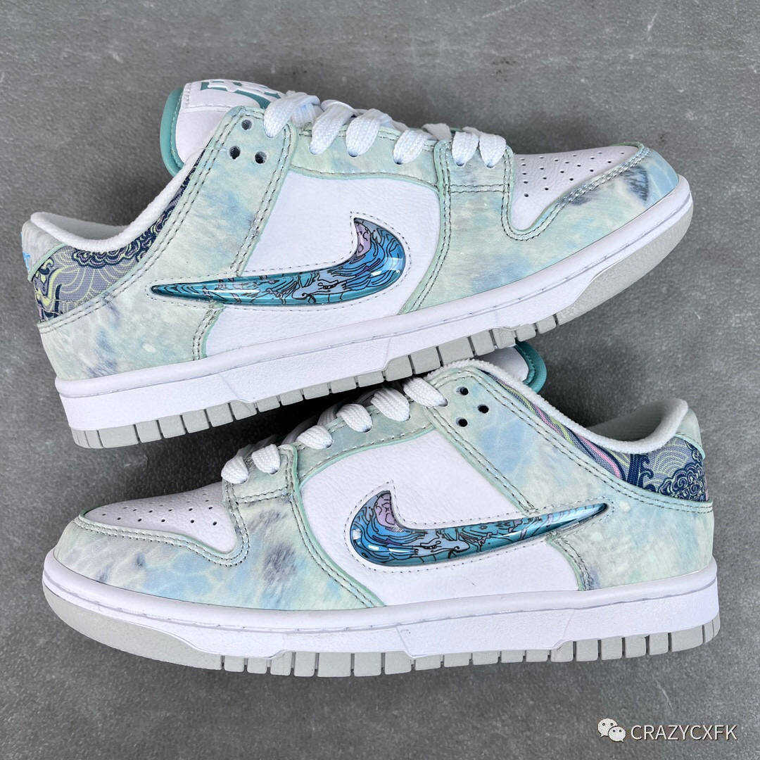 耐克nike dunk low cny 龙王三太子敖丙龙年限定运动板鞋_图案_钢印