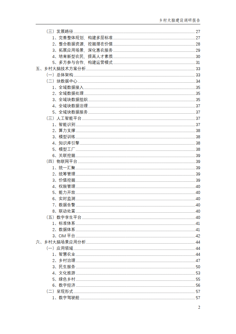 鄉村大腦建設調研報告(附下載)_地方_發展_我國