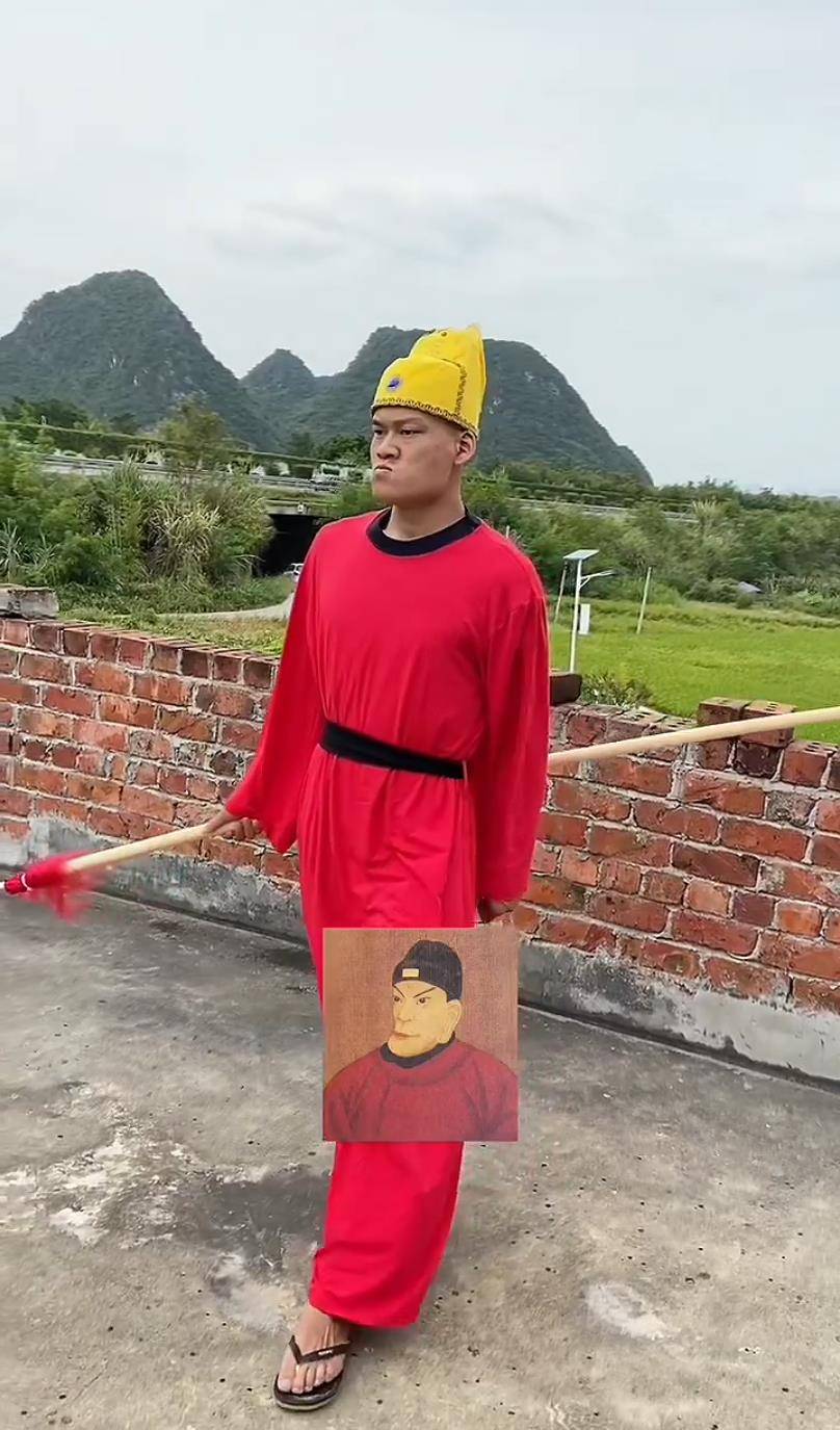 9米,长相酷似朱元璋的画像,自称是朱元璋的后代_朱家_网友_古代