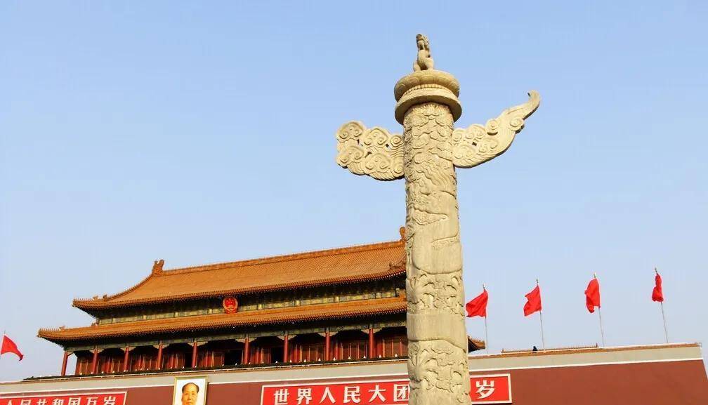 北京天门前华表图片图片