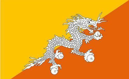此国用"中国龙"国旗,是唯一与中国接壤,却没与中国建交的国家_国王