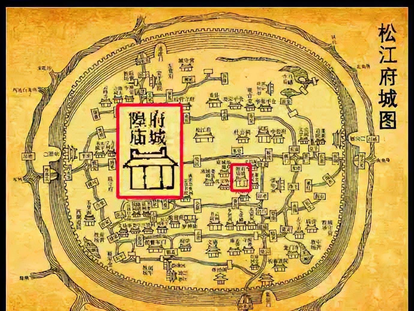 元朝时期,华亭县升为"华亭府",后又改为"松江府",下设"华亭,上海两县