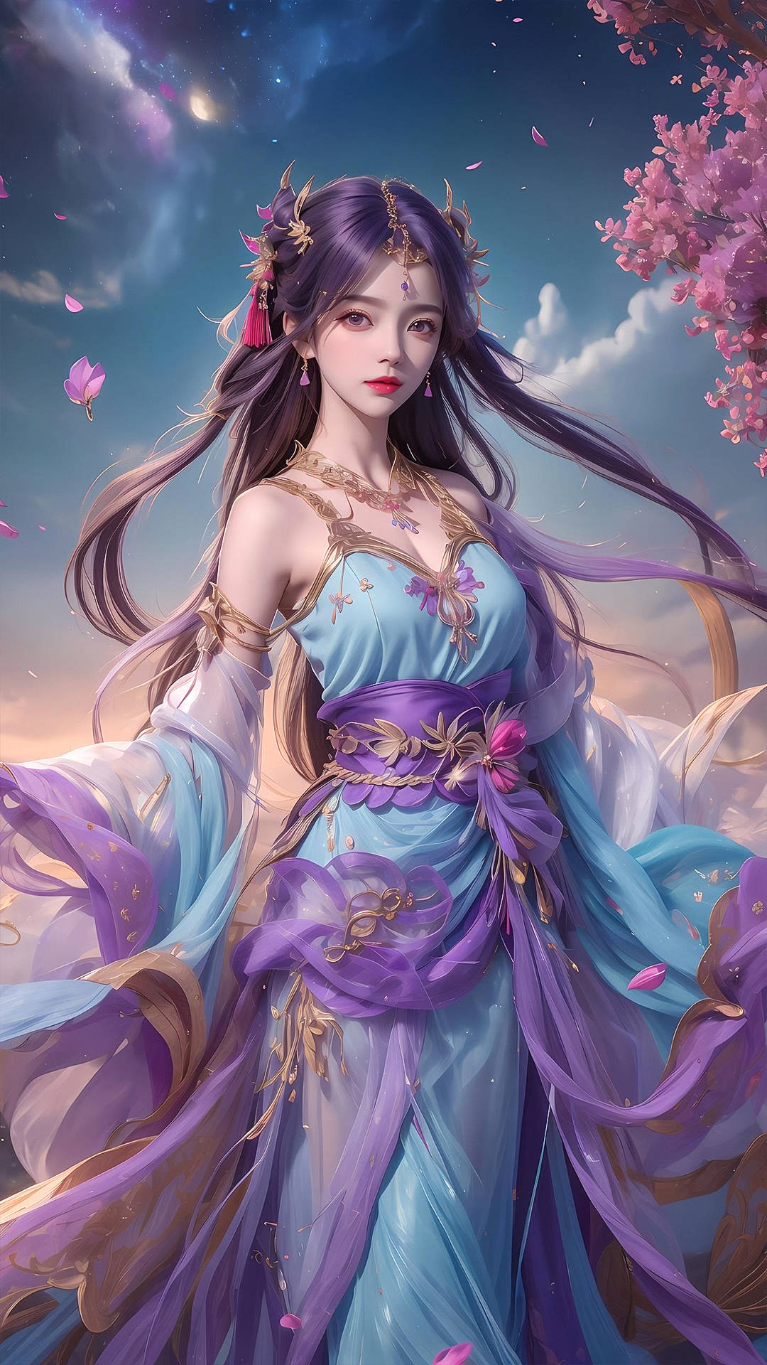 《完美世界》国漫女神AI绘画：云曦高清手机壁纸-搜狐大视野-搜狐新闻