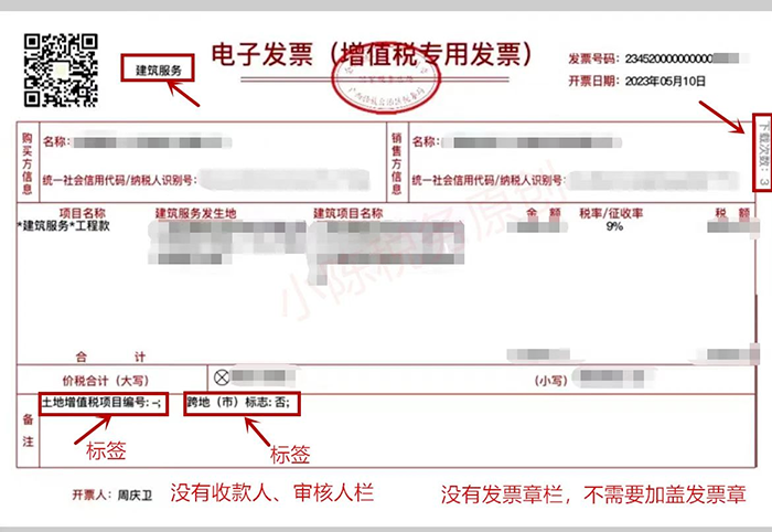 【发票识别系统】建筑类发票备注栏漏填几个字!百万进项税额无法抵扣!