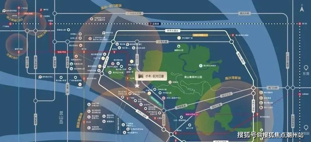 保利时光印象拥有4号线飞沙角,广隆的双地铁的设计.