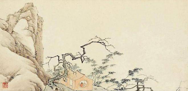 这组清代山水小品,画风太脱俗了!