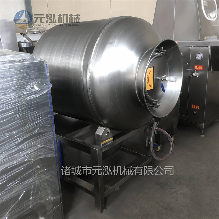 牛腱子肉滚揉机 呼吸式真空滚揉机 gr-800l真空滚揉机_时间_调整_暂停